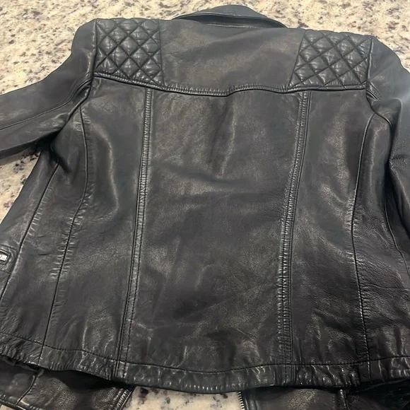 Allsaints cargo women’s Leather jacket Size 4 New No tags - Picture 2 of 6